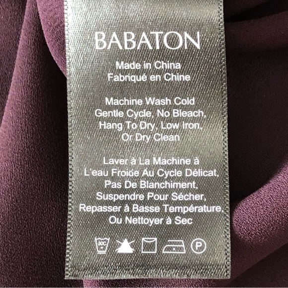 Babaton Aritzia Eggplant Floral Embroidered Cutout V- Neck Cami Size XS - Picture 11 of 15